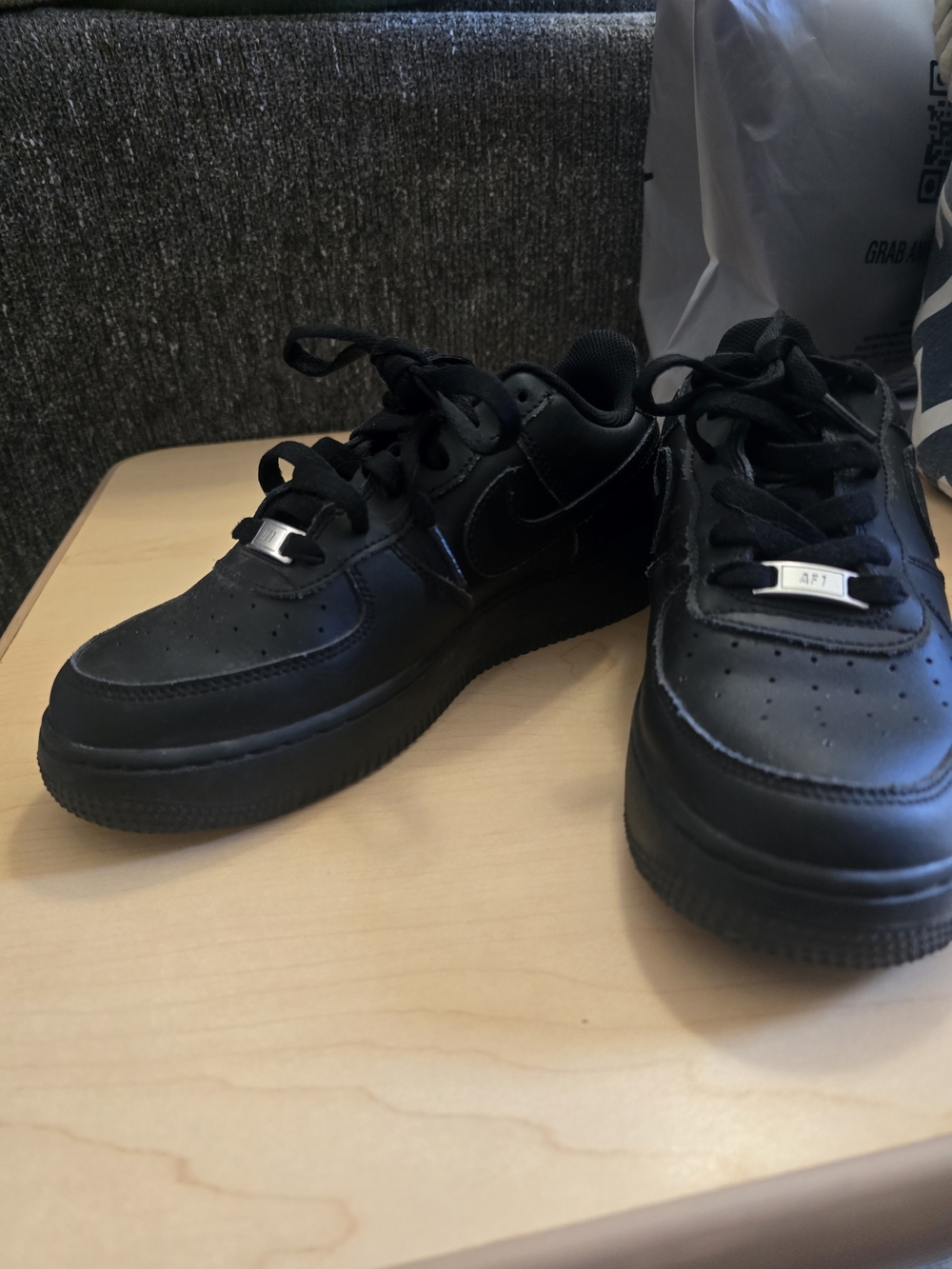Black Air Force 1's
